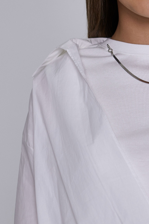 Рубашка G-SH25019 (Белый, 134-164)