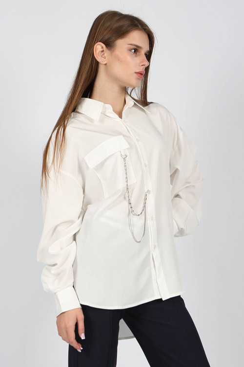 Рубашка B-SH34400 (Белый, 140) Miasin