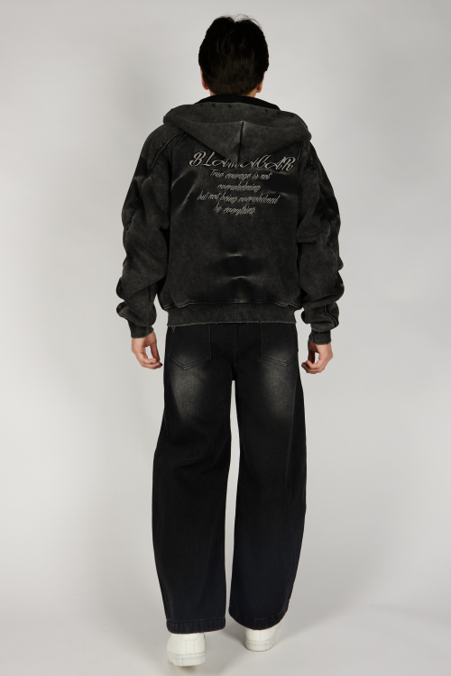 Толстовка на молнии B-HDZ36516 Miasin (Черный, 140-170)