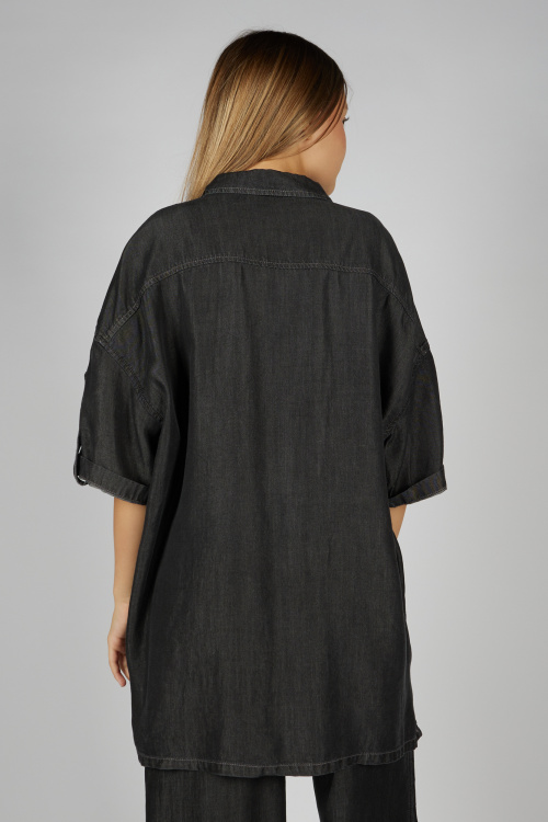 Блузка G-SH26096 Martkin (джинс. черный, 134)