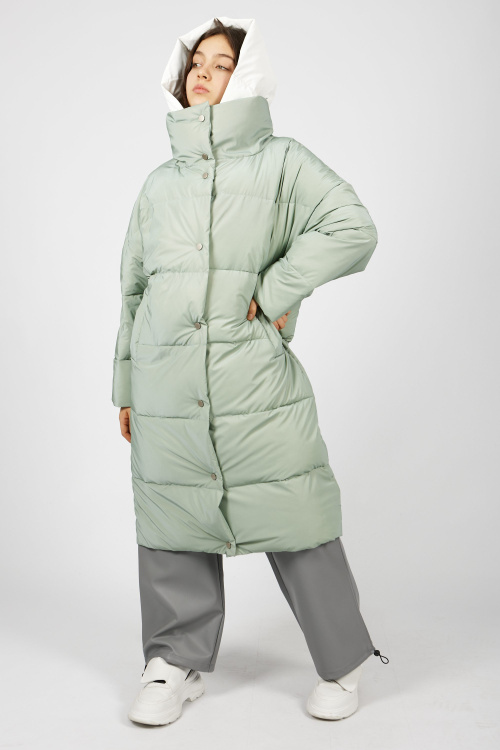 пальто G-PLT24600 (Серо-зеленый, 140)