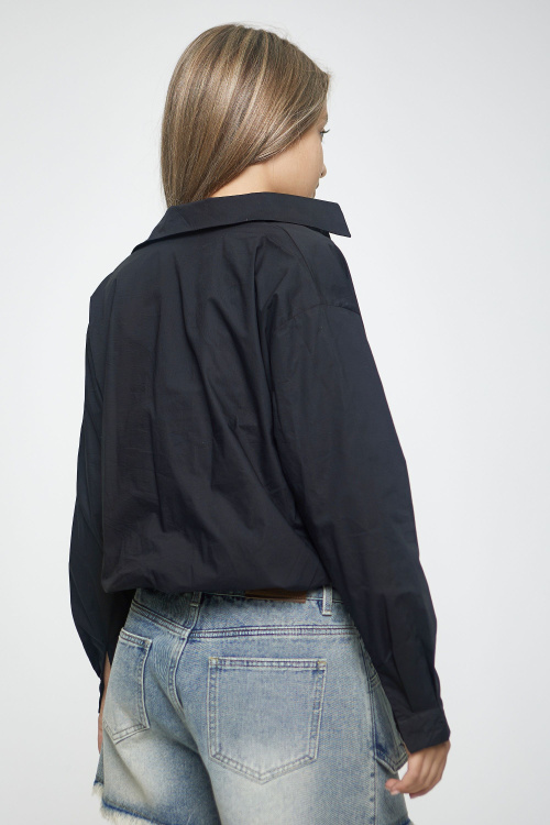 Рубашка G-SH25019 (Черный, 134-164)