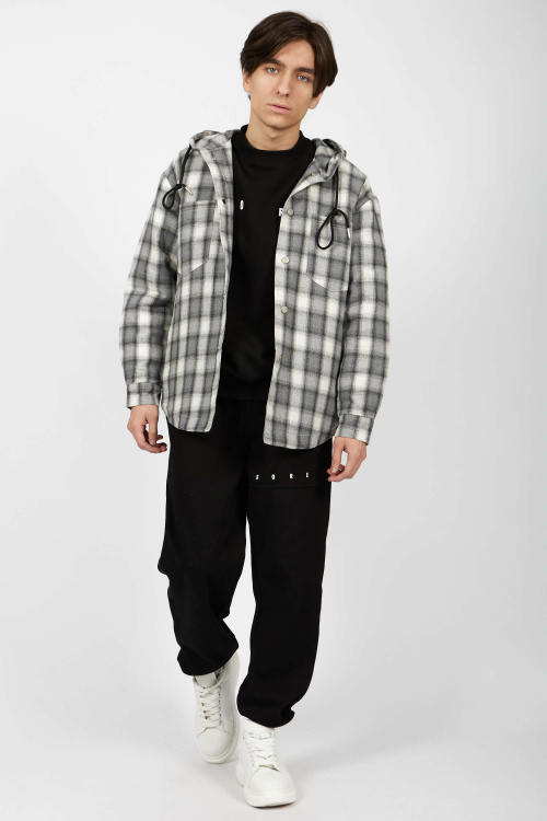 рубашка B-SH34673 (черно-белый, 110-134)