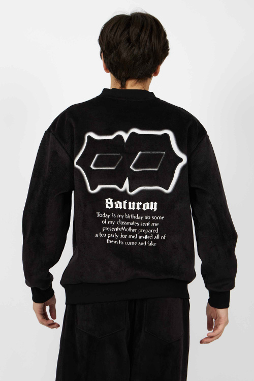 джемпер B-SW34637A (Черный, 140-170)