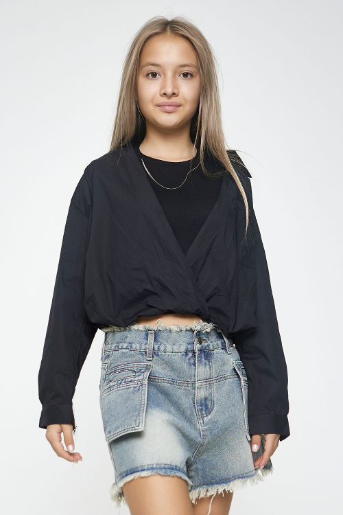 Рубашка G-SH25019 (Черный, 134-164)