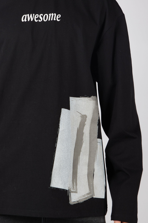 Лонгслив B-SW35446 (Черный, 140-170)