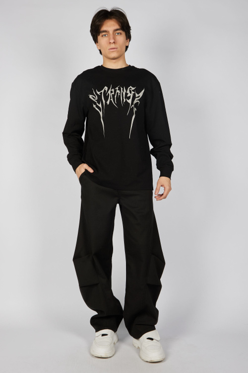 Лонгслив B-SW35444 (Черный, 140-170)