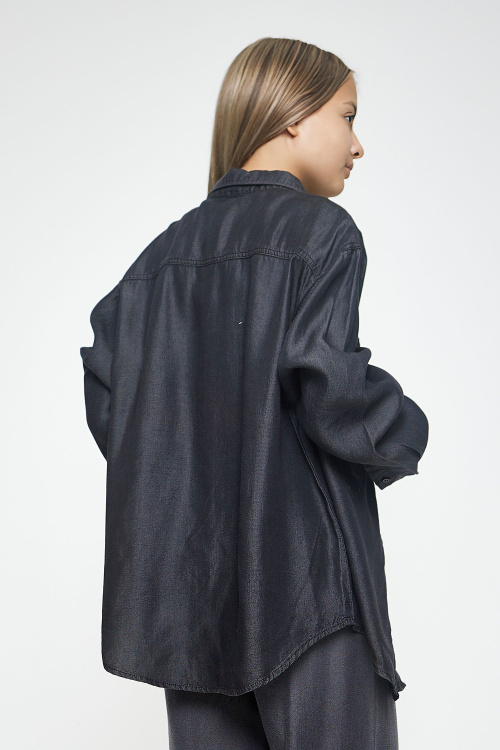 Блузка G-SH25106 (Джинс. черный, 134-164)