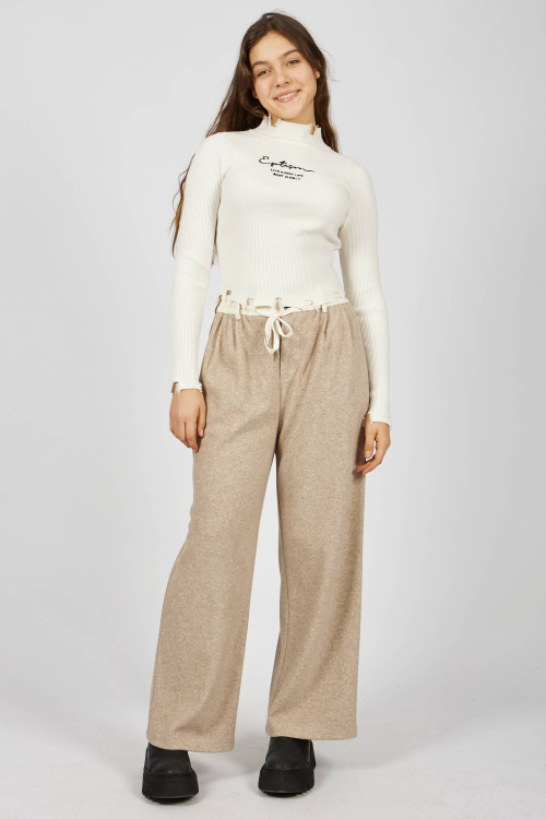 Лонгслив (Белый, 140-170)