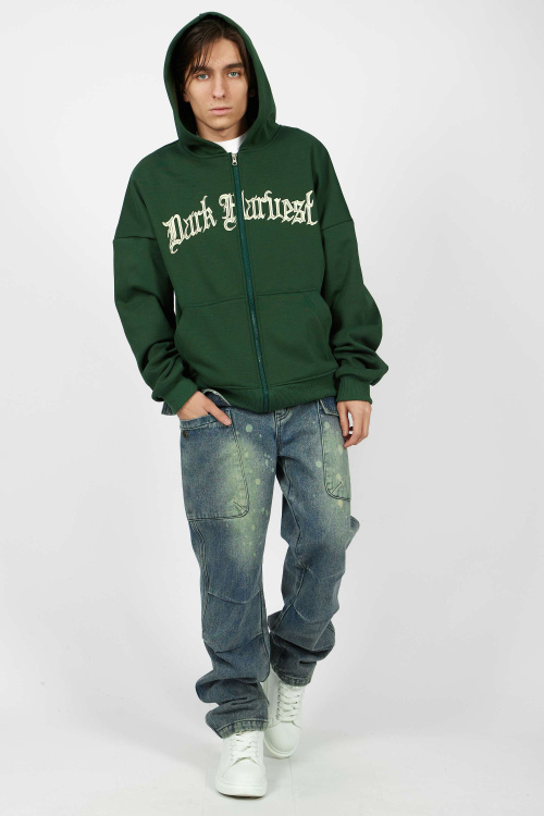 Худи (зеленый, 140-170)