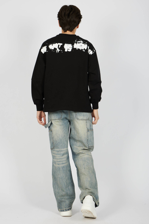 Лонгслив (Черный, 110-134)