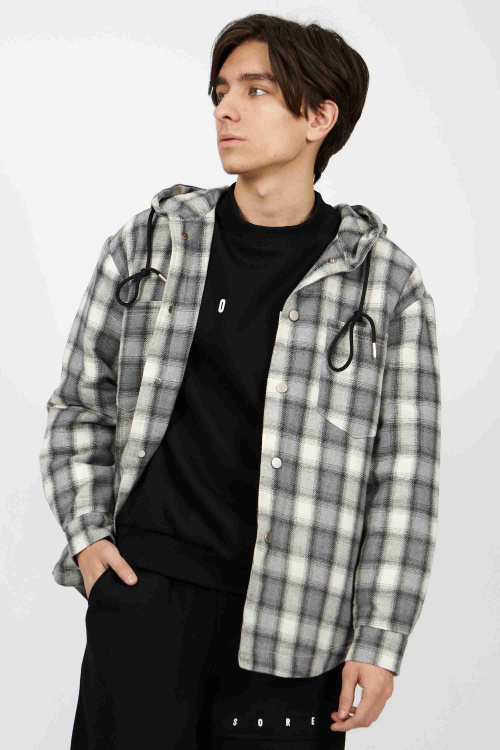 рубашка B-SH34673 (черно-белый, 110-134)