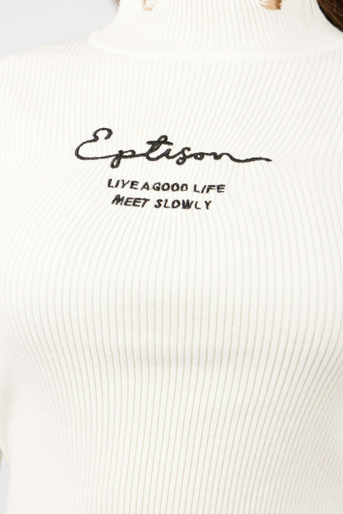 Лонгслив (Белый, 140-170)