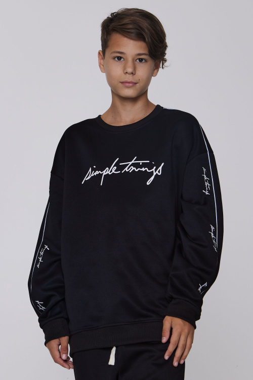 Джемпер B-SW35050 (Черный, 140-170)