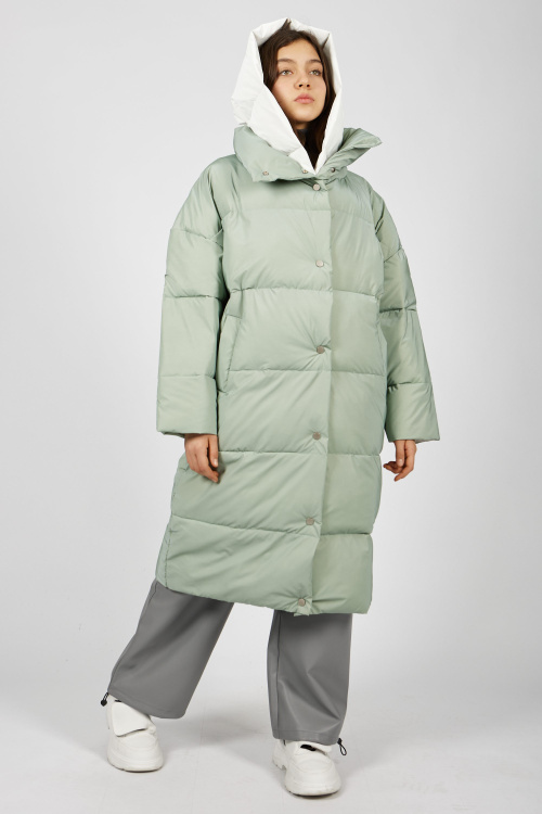 пальто G-PLT24600 (Серо-зеленый, 140)