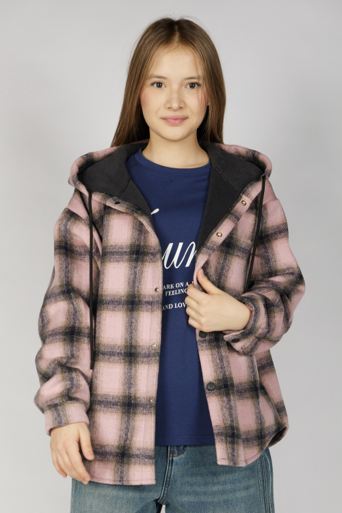 Куртка B-JCK36501 Miasin (розовый в клетку, 140)