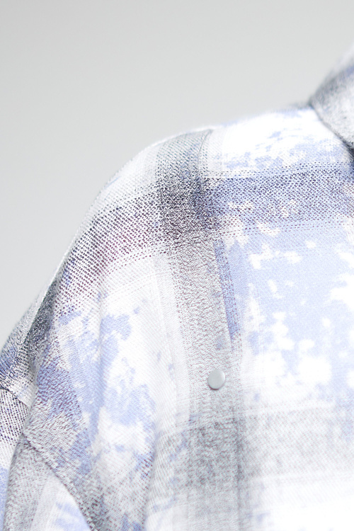 Рубашка B-SH35141 (Голубой в клетку, 140-170)