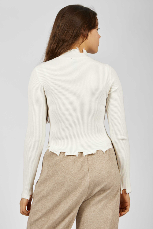 Лонгслив (Белый, 140-170)