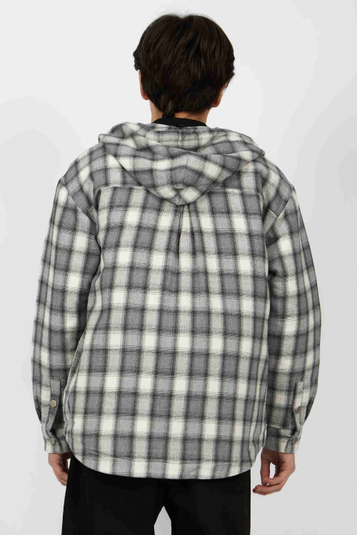 рубашка B-SH34673 (черно-белый, 110-134)