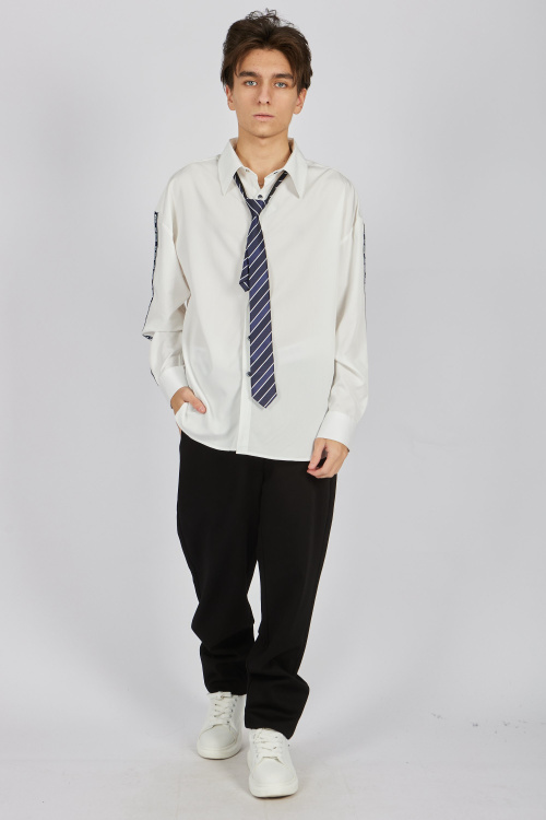 Галстук A-NT55086 (Синий, Универсальный)