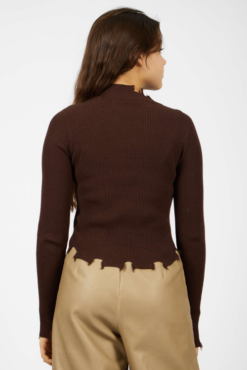 Лонгслив (коричневый, 140-170)