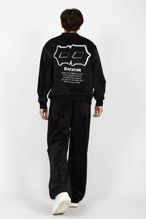 джемпер B-SW34637A (Черный, 140-170)