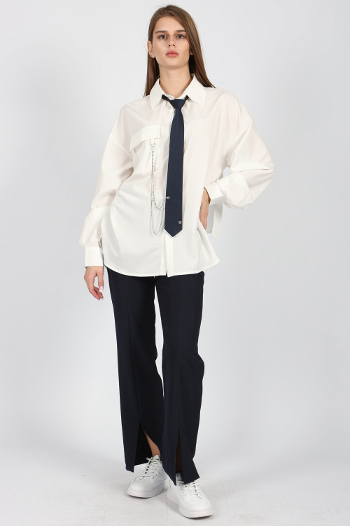 Галстук A-NT55093 (Синий, Универсальный)