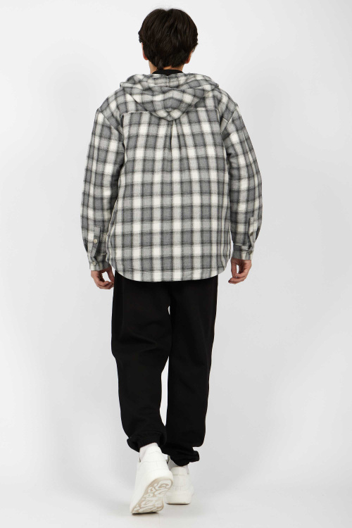 рубашка B-SH34673 (черно-белый, 110-134)