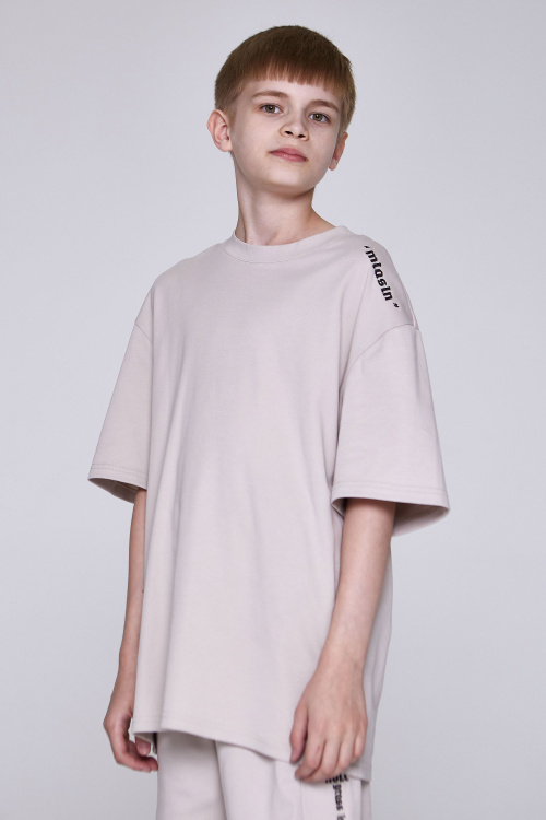 Футболка B-TS35195 (Светло-бежевый, 140-170)