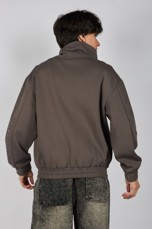 Толстовка на молнии B-HDZ35442 (коричневый, 140-170)