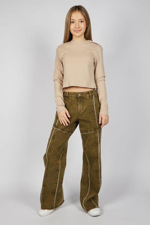 Лонгслив G-TN25441 (Бежевый, 134-164)