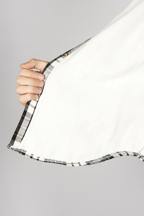 Рубашка B-JCK35495 (черно-белый, 140-170)