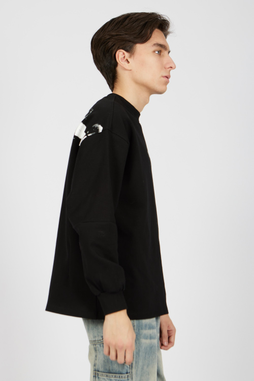 Лонгслив (Черный, 110-134)