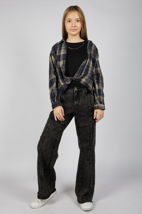 Блузка G-SH25483 (Синий, 104-128)