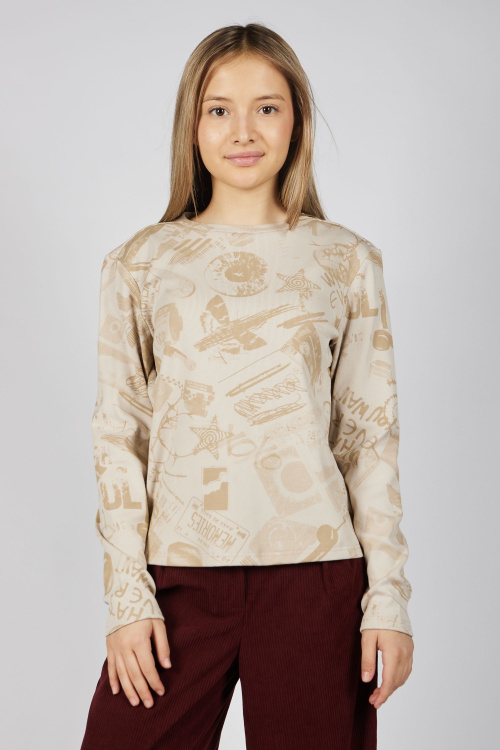 Лонгслив G-TN25422 (Бежевый, 134-164)