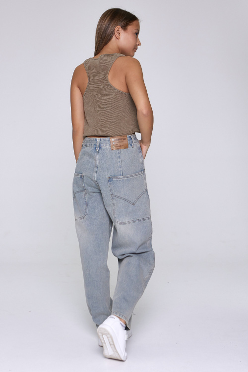 Джинсы G-JN25138 (Джинс. синий, 134-164)