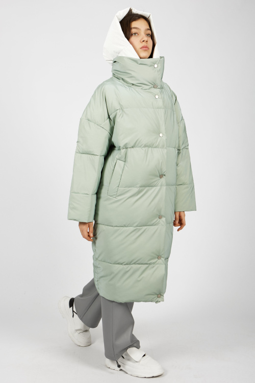 пальто G-PLT24600 (Серо-зеленый, 140)