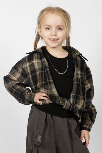 Блузка G-SH25483 (Серый, 104-128)