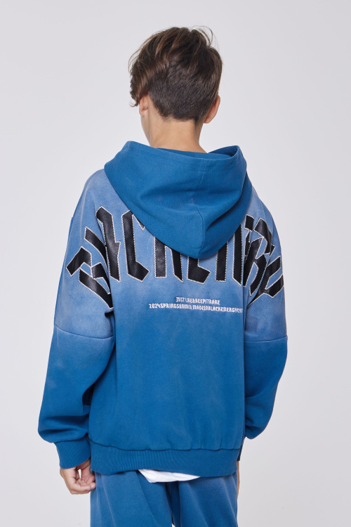 Бомбер B-HDZ35124 (Джинс. синий, 140-170)