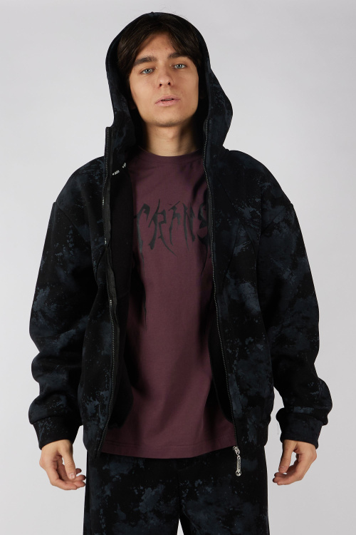 Толстовка на молнии B-HDZ35433 (Черный, 140-170)