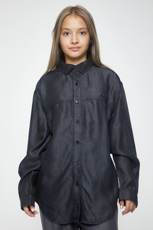 Блузка G-SH25106 (Джинс. черный, 134-164)