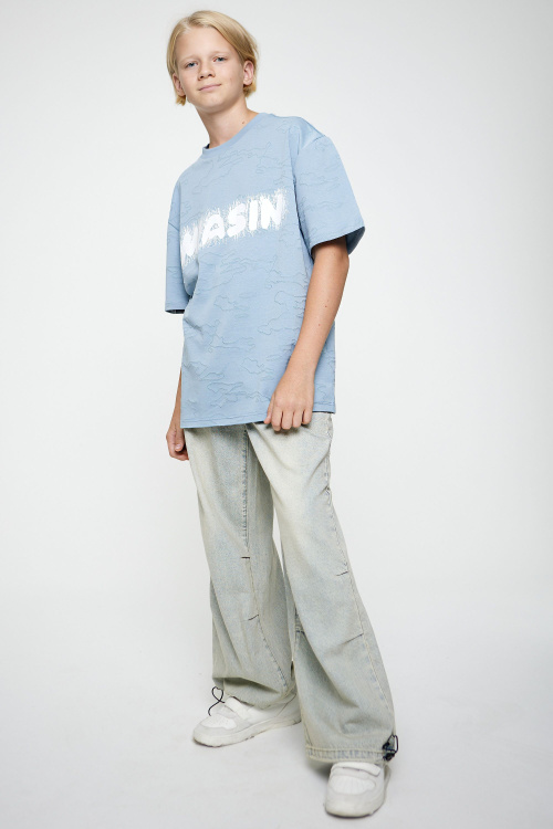 Футболка B-TS35121 (Джинс. синий, 140-170)