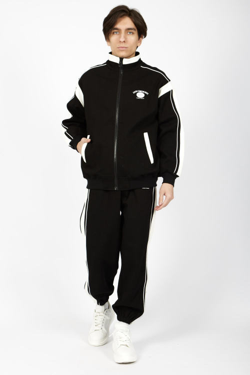 Толстовка на молнии (Черный, 110-134)