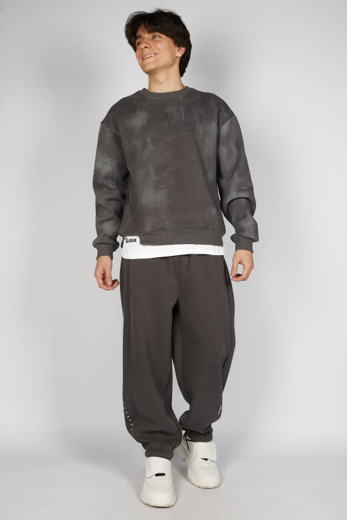 Брюки B-TR35505 (Серый, 140-170)