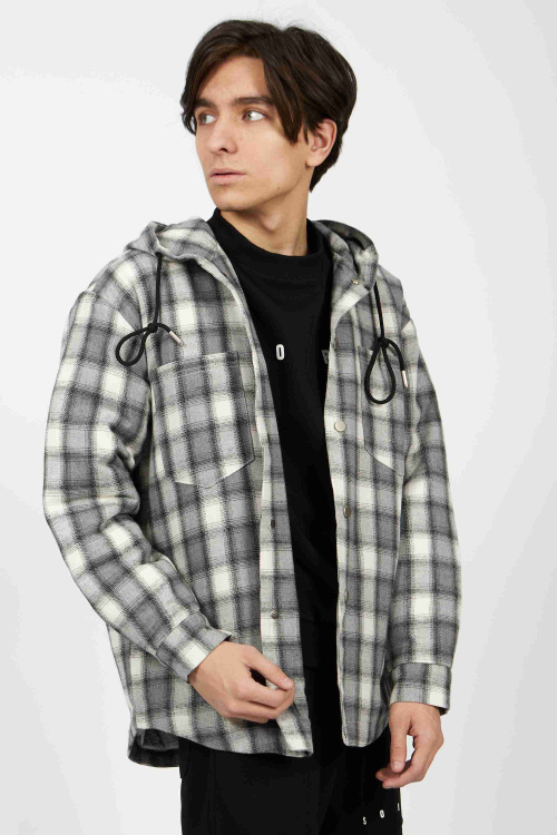 рубашка B-SH34673 (черно-белый, 110-134)