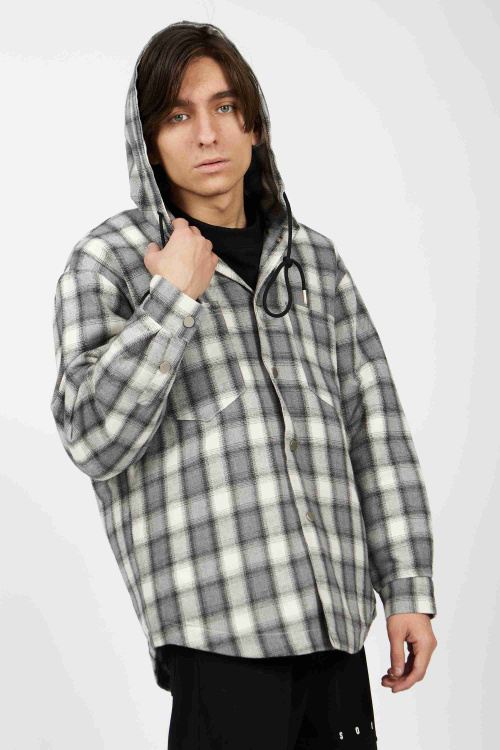 рубашка B-SH34673 (черно-белый, 110-134)