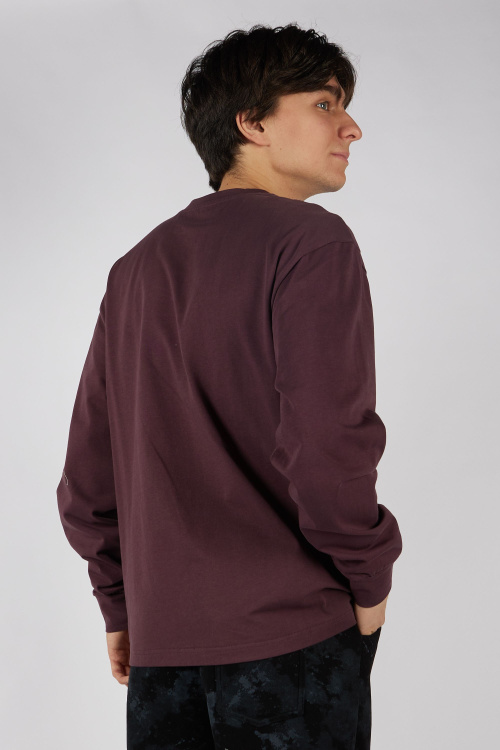 Лонгслив B-SW35444 (бордовый, 140-170)