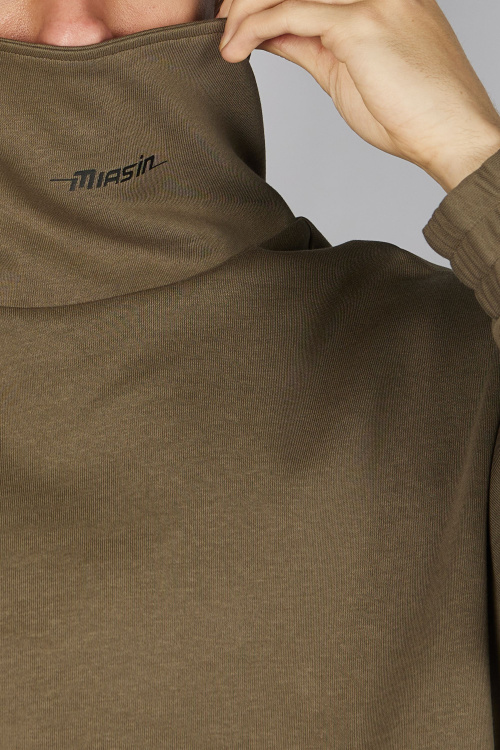 Толстовка на молнии B-HDZ35442 (хаки, 140-170)