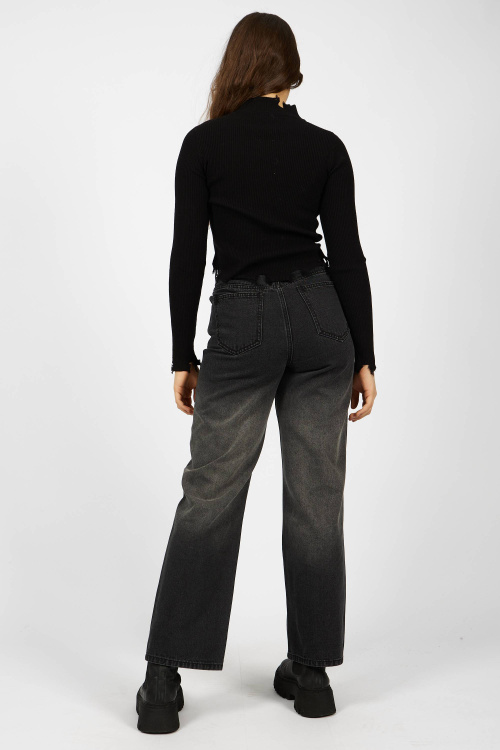 Лонгслив (Черный, 140-170)