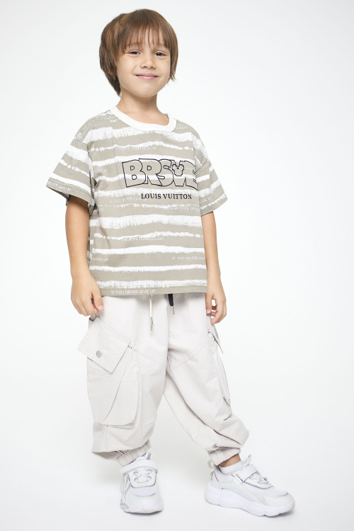 Брюки B-TR35194 (Светло-бежевый, 110-134)